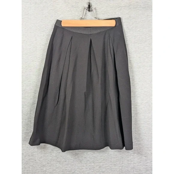 Uniqlo Black Pleated Midi Skirt - Picture 3 of 5